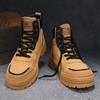 Пара маленьких желтых ботинок, мужские зимние высокие ботинки Martin с большой головкой, мужские ботинки Locomotive Tooling, новинка 2024 года