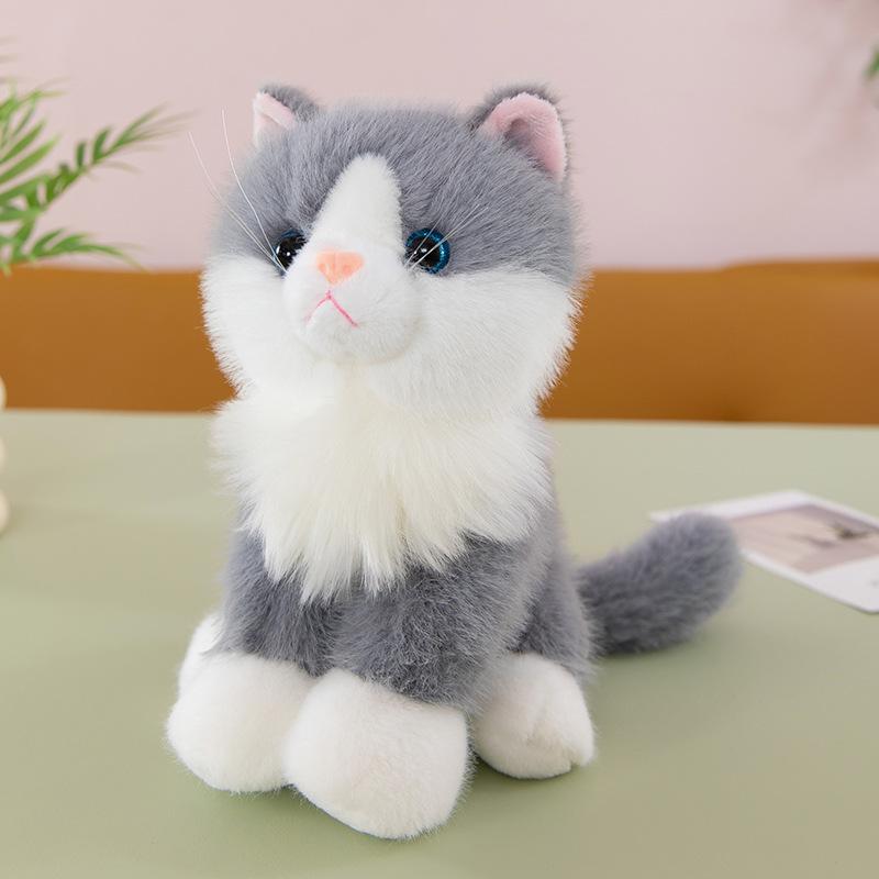 Новая европейская норка сиденье кот плюшевая игрушка дети будут называть куклы ярмарочные киоски украшения для дома милые питомцы
