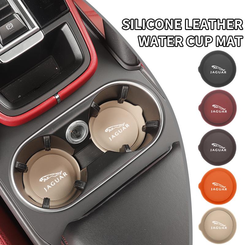 Car Silicone Coaster Water Cup Mat Console Drink Pad Accessories For Jaguar XF XJ XFR XKR S-Type F-Type X-Type F-Pace I-Pace E-P HH44