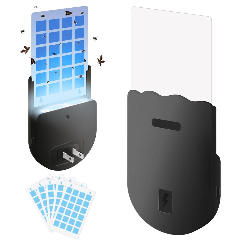 EPA Certified UV Glue Trap Mosquito Lamp: Purple Light Mosquito & Fly Catcher