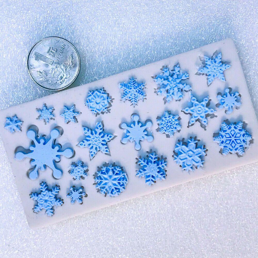 Cake Decorating Candy Christmas Baking Mould Fondant Snowflake Mold Chocolate