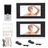 Wired Apartment Video Intercom System 2 Units 7 Inch Touch Screen Display Video Door Phone Camera
