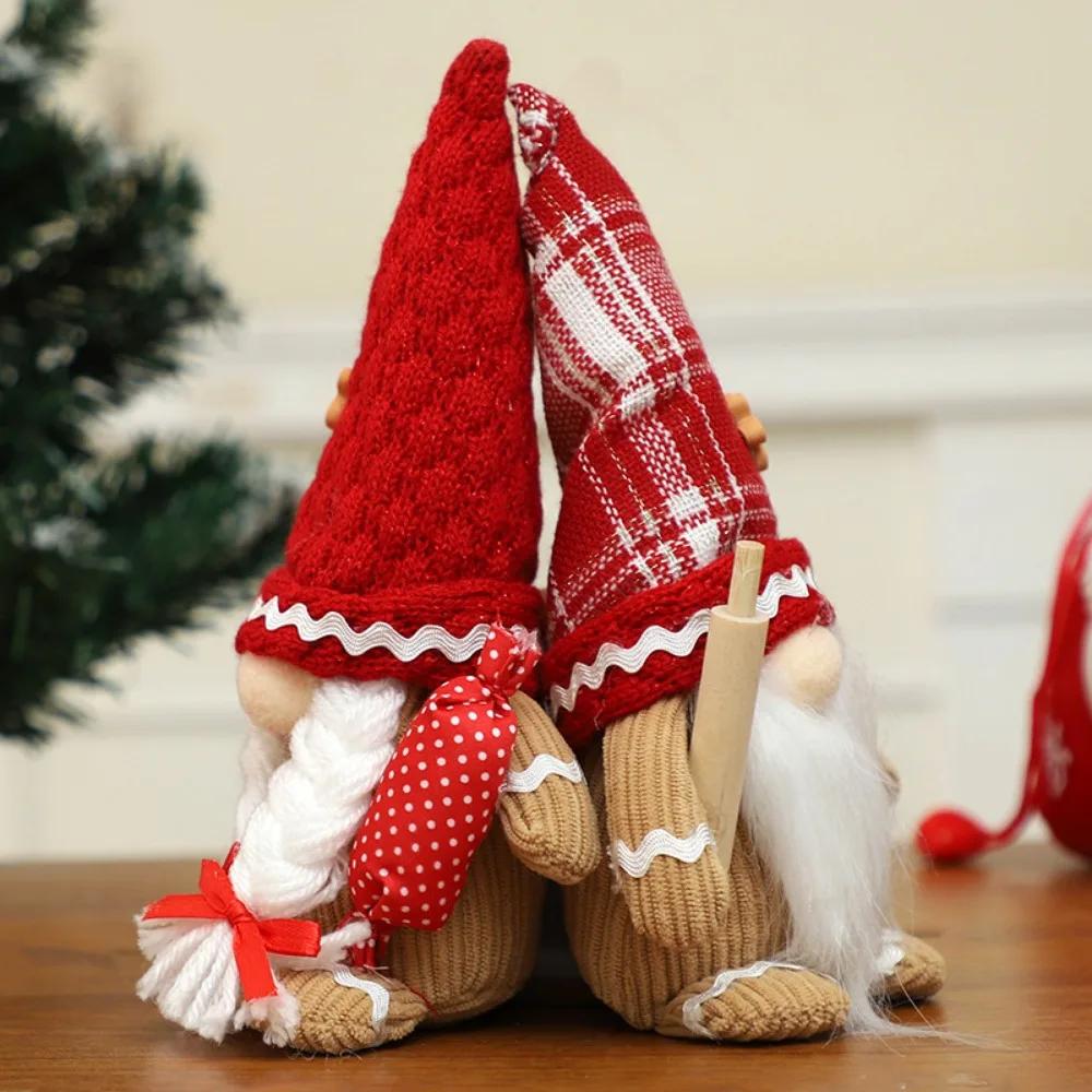 New Christmas Faceless Old Man Decoration Cartoon Faceless Doll Decoration Dwarf Display Window Decoration