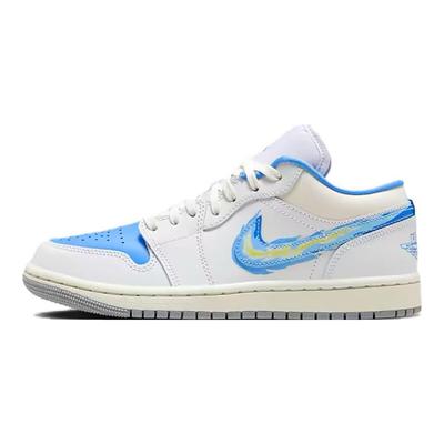 Air 1 Low SE Just Skate - Университетские синие женские кроссовки White Sailwhite Psychic-Blue FJ7219-441