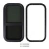 24.4x12.2 Inch RV Windows Aluminum Alloy Waterproof UV Resistant Tempered Glass Trailer Window with