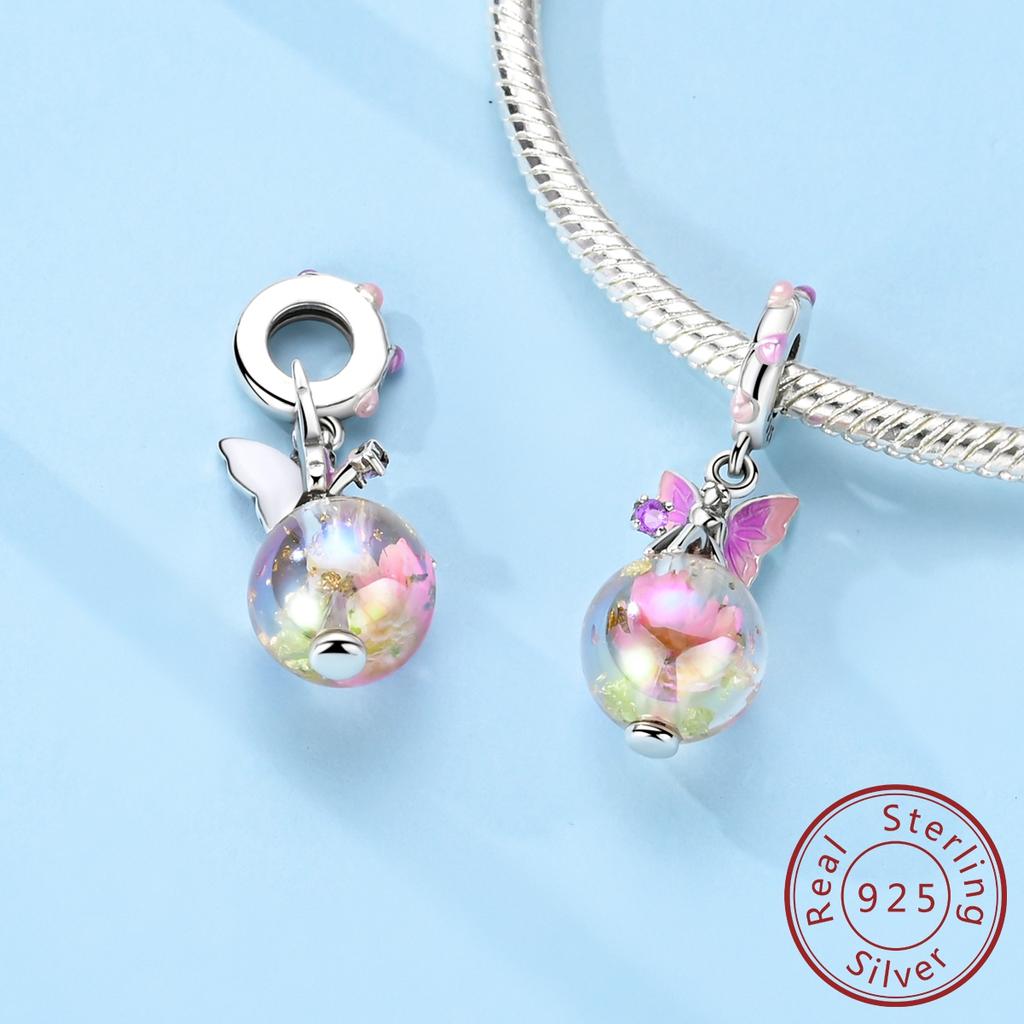 Настоящий медный шарм, подходит для браслета, бусина, сделай сам, оригинальная подвеска, бабочка, ангел, кошка, женские украшения