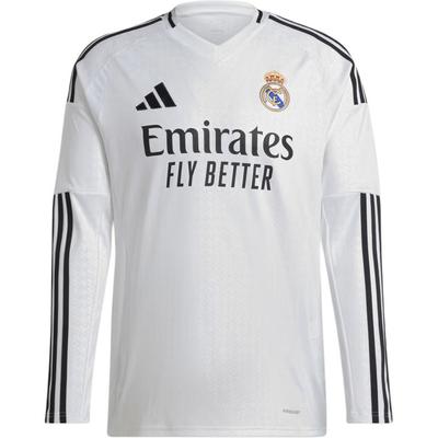 Мужские домашние майки с длинным рукавом Real Madrid 24/25, белые IT3442