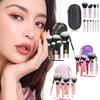 10pcs Multi-color Short-handle Portable Makeup Brush With Powder Brush Blush Brush Storage Tool Q1T7