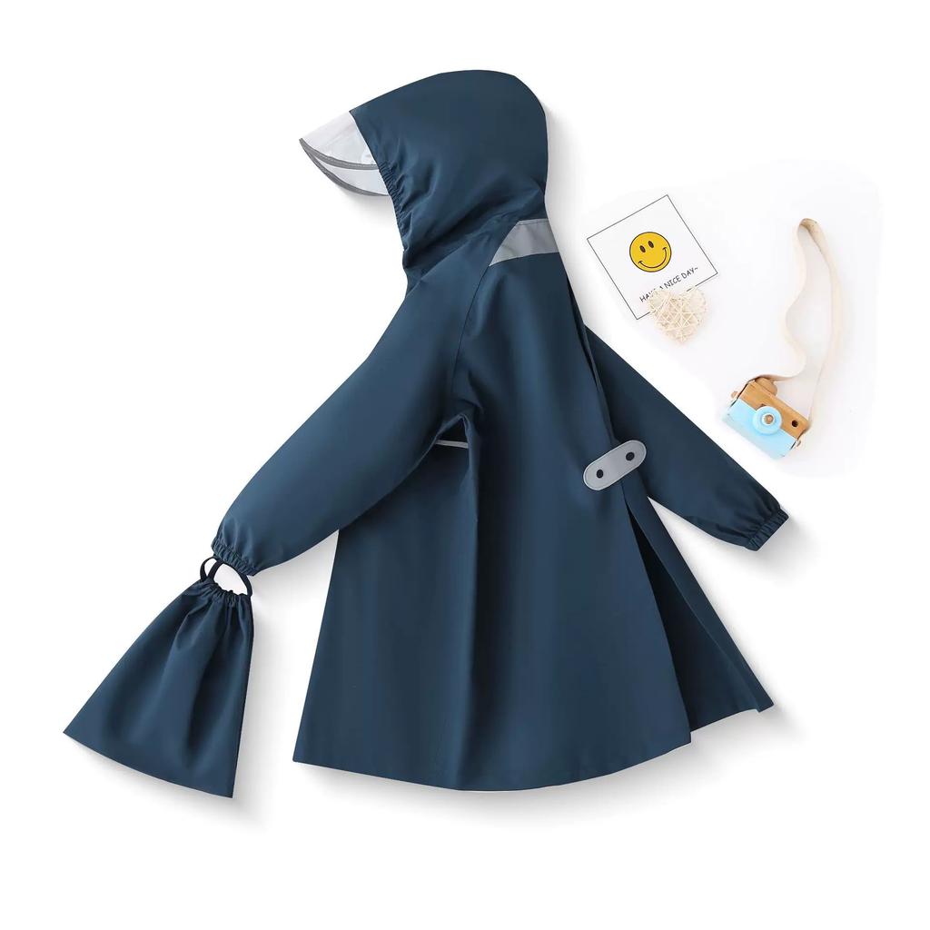 New 2026 Japanese-Style Thin Quick-Dry Breathable Children's Raincoat for Boys and Girls, Waterproof Rain Poncho for Kindergarten and Elementary
