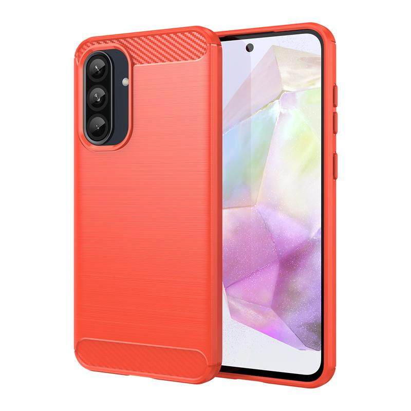 Ударопрочный Мягкий Силиконовый Бампер Щетка Чехол Для Samsung Galaxy A16 A26 A36 A56 5G Чехол Углеродное Волокно Полная Защита Задняя Крышка