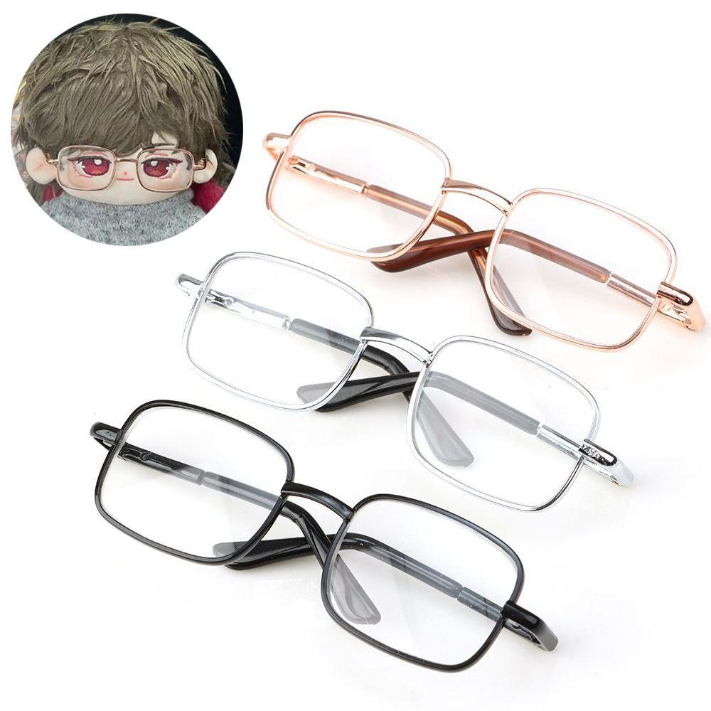 Металлические кукольные очки квадратная оправа очки для питомцев креативные кукольные аксессуары куклы