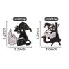 Xiaomi Wizard Magic Black Cat Study Spell Book Enamel Pins Mystical Wizard Cat Spellcasting Magic BPunk rooch Lapel Badge Jewelry Gifts
