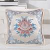 48x48cm  Classical European Flower Jacquard Decorative Cushion Cover for Sofa Chair Throw Pillow Case