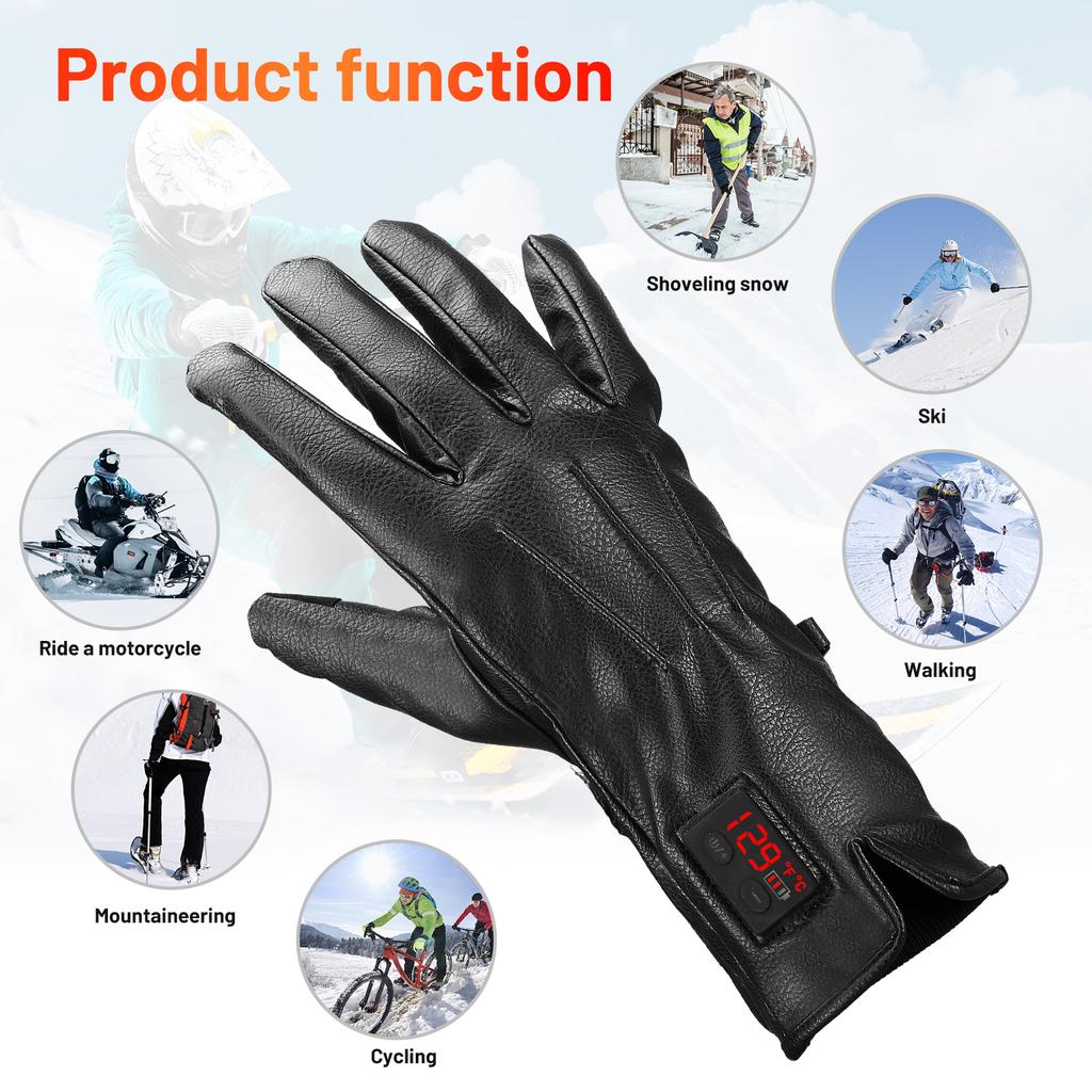 7.4V 2200mah электрическая аккумуляторная батарея водонепроницаемые перчатки для мужчин и женщин зимние виды спорта на открытом воздухе