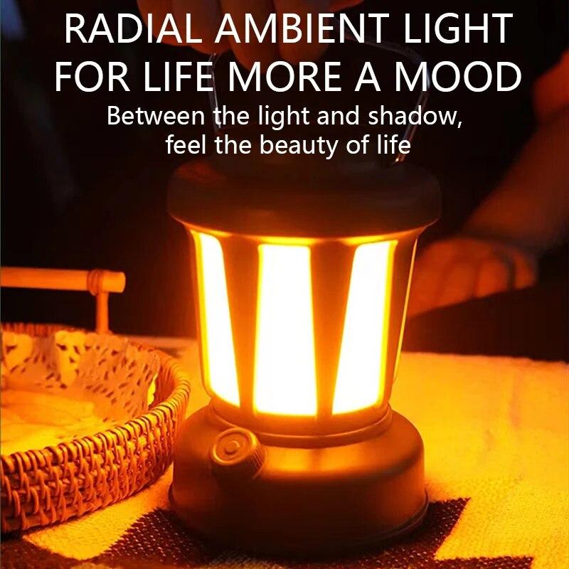 Лампа для кемпинга Ретро-лампы Портативные фонарики Фонарики Лампы для палаток Бесступенчатое затемнение Путешествие Наружное освещение