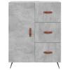 Highboard Concrete Grey 69.5 x 34 x 180 cm Engineered Wood