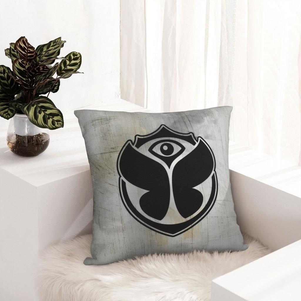 Tomorrowlandd Music Festival Pillow Case Butterfly Cushion Cover Awesome Zippered Decor Pillowcase For Sofa 45X45Cm