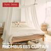1 шт., белая элегантная занавеска для кровати, мягкая, простая и стильная кровать, прозрачная противомоскитная ткань для спальни, постельные принадлежности серии Nuan