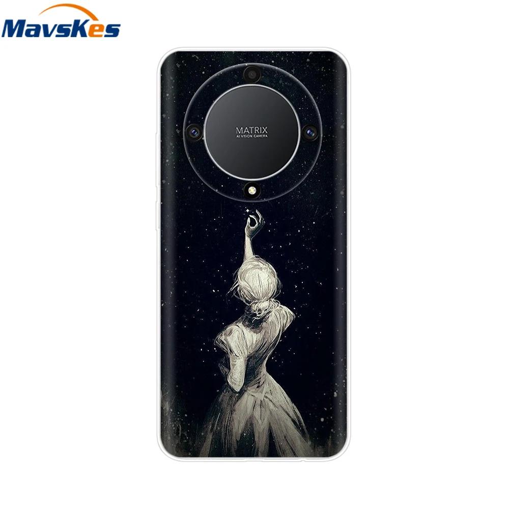 Мягкий чехол для Honor Magic6 Lite TPU Силиконовый чехол для телефона для Honor X9b x9a Magic 5 6 Lite 5G Защитная оболочка Задняя крышка Fundas