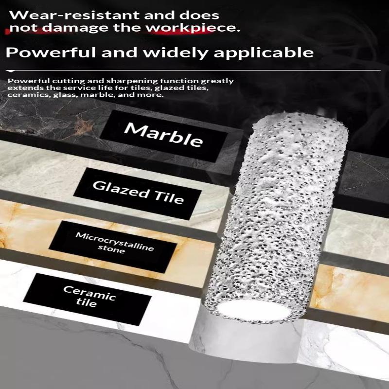 2Pcs 5-12Mm Vacuum Brazed Dry Drill Bit Set - Dual-Purpose Dry/Wet Use For Porcelain/Granite/Tile/Marble