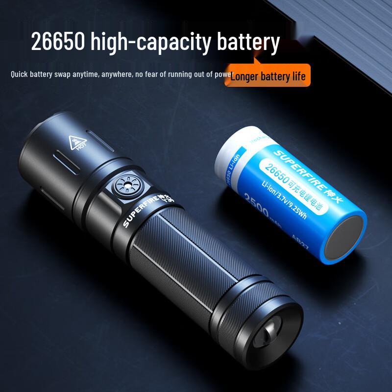 Supfire Y39 Rechargeable Outdoor Flashlight