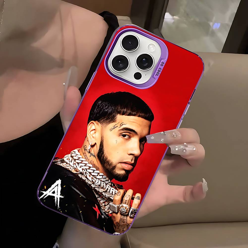 Anuel AA Rapper For IPhone 17 Pro Max 17 Air 16 Pro 15 14 13 12 11 Color Matte Protect Phone Case