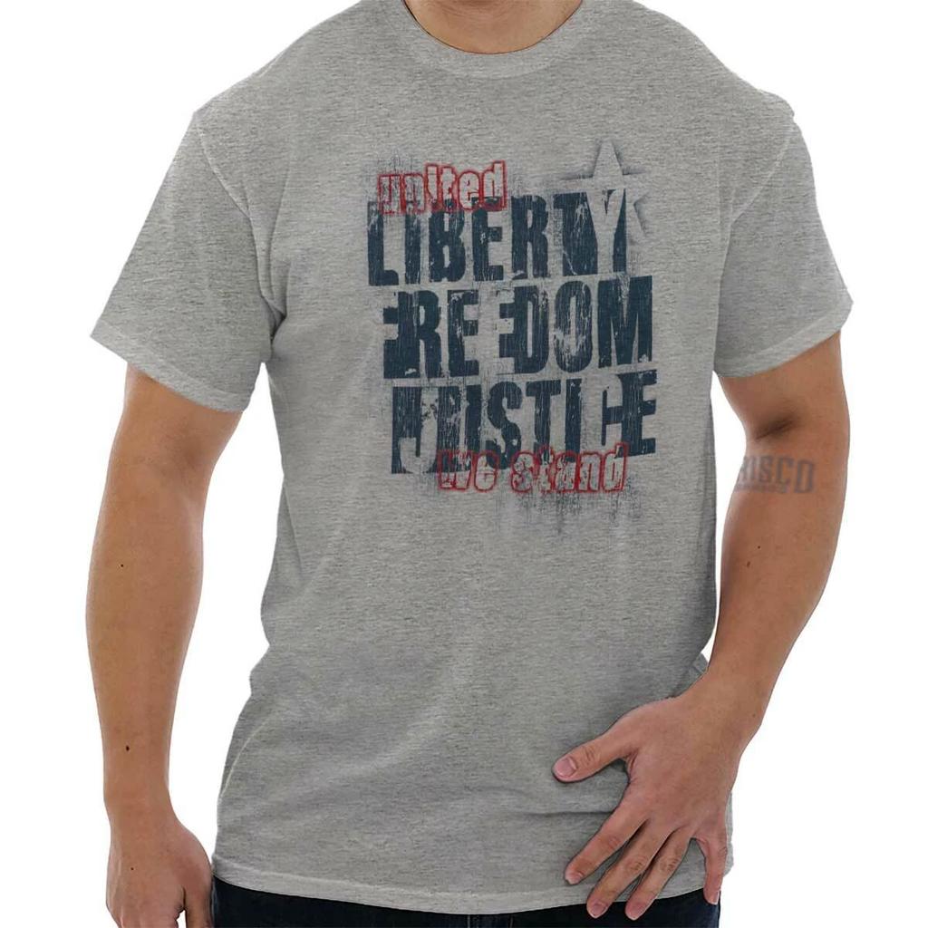 United We Stand Vintage USA Patriotic Gift Womens or Mens Crewneck T Shirt Tee