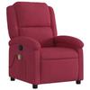 VidaXL Reclining Massage Armchair Bordeaux Red Velvet 371813