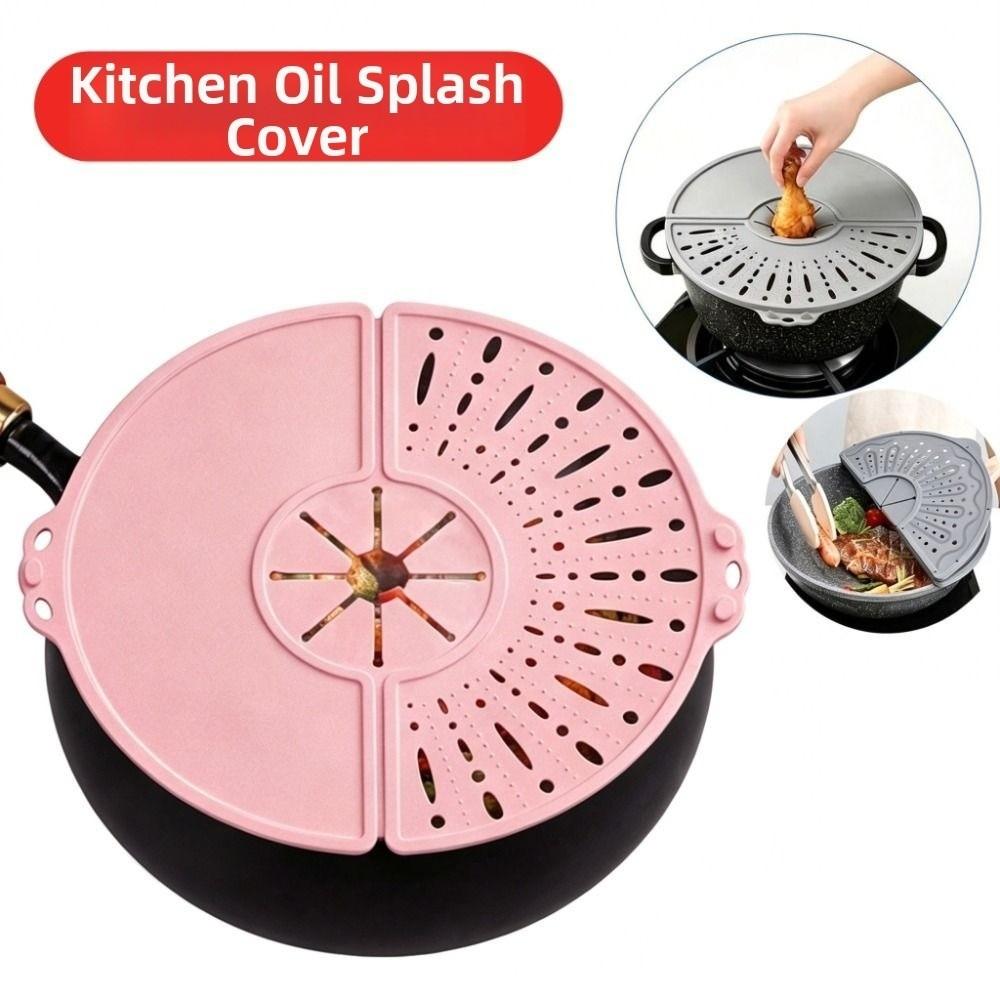 Food Grade Splatter Cover Spill-Proof Oil Splatter Guard Silicone Splatter Shield Frying Pan