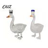 Whiskey Bottle for Gatherings Goose Shape Glass Decanter, 3D Bird Liquor with Frosted Stopper, Home Bar Decoration 350ml Art Vodka Wine Dispenser Bar,
