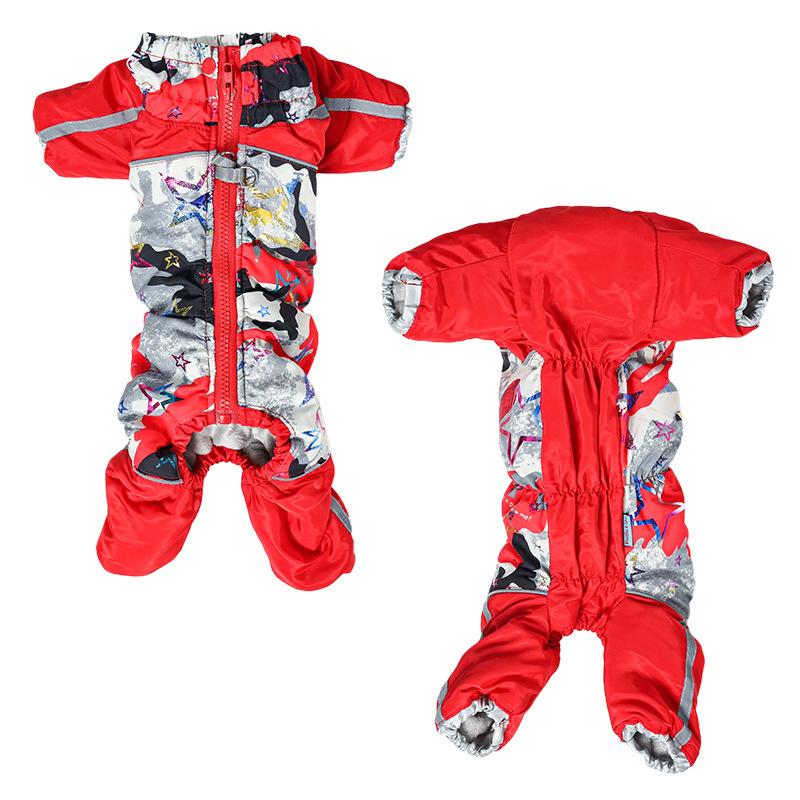 Утепленный флисовый комбинезон для самцов и самок для маленьких собак, зимний комбинезон для щенков средних собак, комбинезон для чихуахуа, йорков, комбинезон для собак, костюм для собак