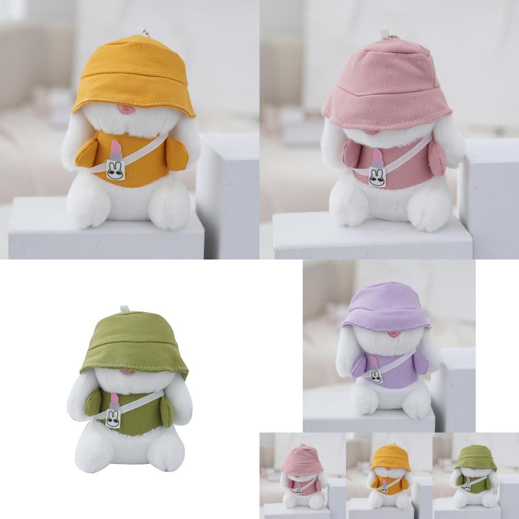 Stylish Pink Bunny Keychain Lovely Car Accessory And Backpack Charm For Trendy Girls