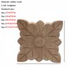 Vintage Unpainted Wood Carved Decal Corner Applique Frame For Home Furniture Wall Cabinet Door Decorative Wooden Miniature Craft