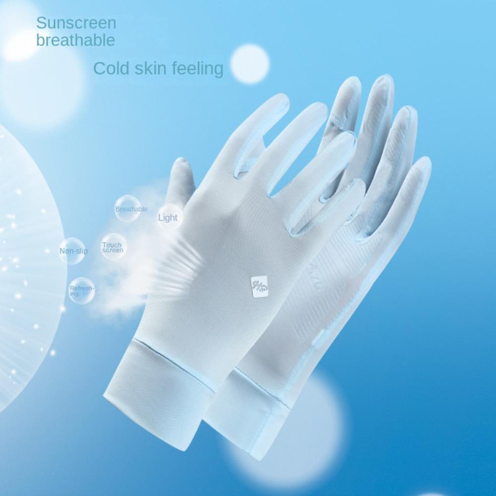 Breathable Short Gloves Polyamide Sun Protection Gloves Fashion Anti-Slip Gloves Women