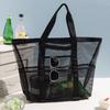 Hollow Out Mesh Beach Bag Nylon Swimming Bag Toiletry Bag Toiletry Storage Bag  Shower