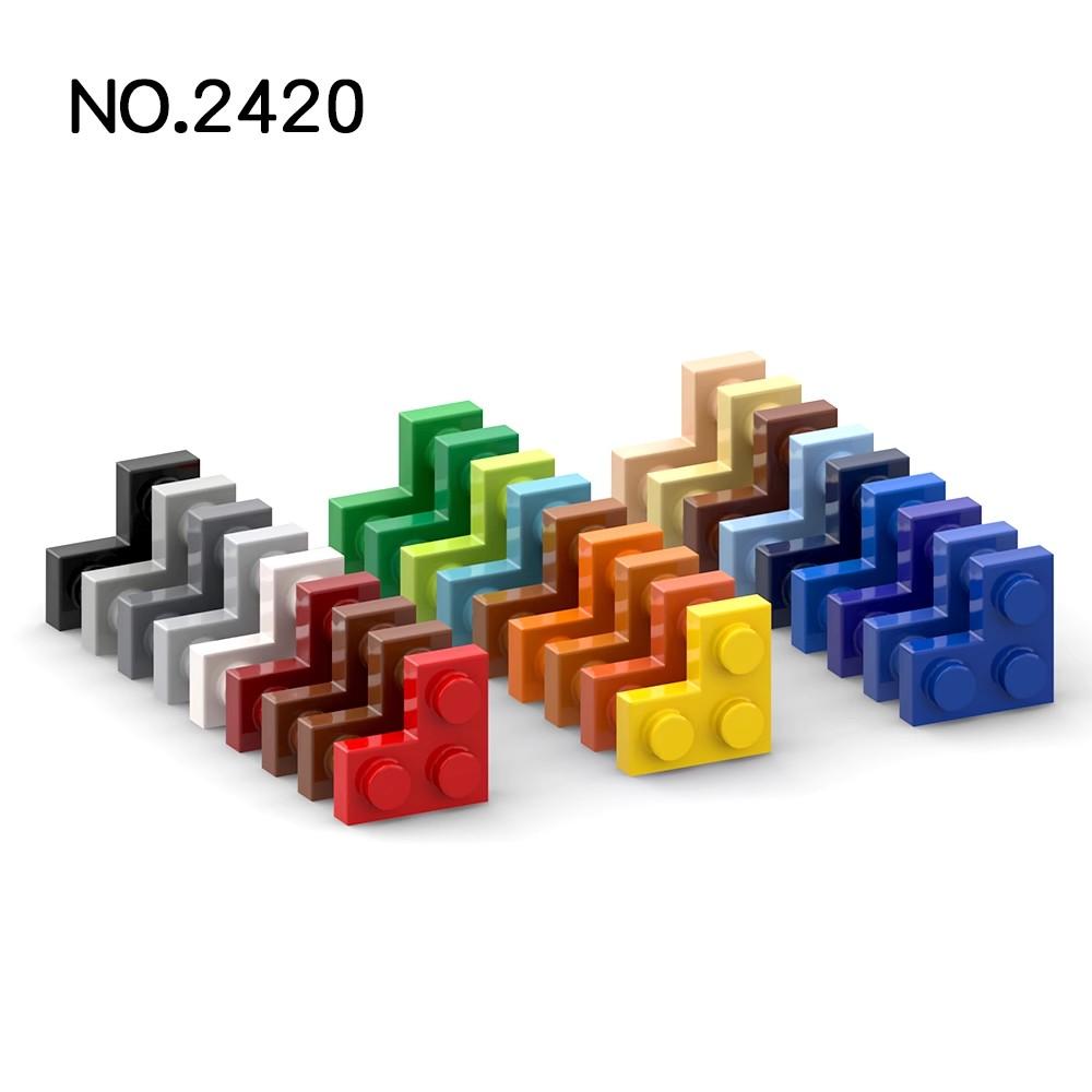Нетоксичные 20 шт. Детали Moc 2420 Пластина 2x2 Угловая Совместимые Кирпичики DIY Сборка Строительные Блоки Частицы Детская Головоломка Развивающая Игрушка Подарок