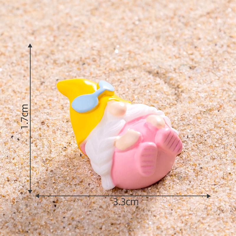 Мини летние пасхальные гномы фигурка кукла гном микропейзаж кукольный домик модель автомобиля украшение для интерьера украшение для домашнего рабочего стола