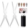 3D Double Headed Nails French Shape Strong Cat Eye Magnet Nail Art Gel Polish Magnetic Effect Manicure Accessories Tools Set
