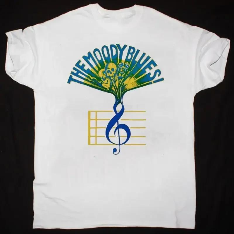 The Moody Blues Band White T Shirt Cotton For Kk983