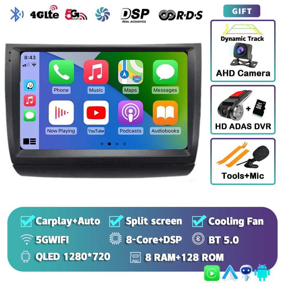 Android 14 Carplay Auto для Toyota Prius 20 2002 2003 2004 2005 2006 2007 2008 2009 Автомобильный радиоприемник, мультимедийный плеер, видео, стерео, DSP