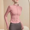 Autumn Spring Women's Quick Drying Sports Coat Women's Tight Top Yoga Jacket Long Sleeve Zipper Jacket Running Fitness Women's Jacket