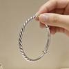 Chinese-style vintage twisted pull-and-slide bracelet Minimalist niche black dyeing process Versatile bracelet for friends and besties