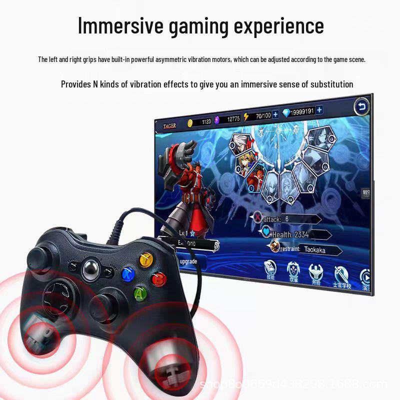 Xbox 360 Wired Game Controller for PC, PS3, and Xbox 360 Console