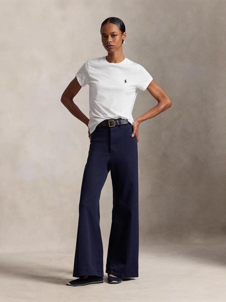 Летняя женская хлопковая футболка классического стиля 2026 года с вышивкой пони – Повседневная и универсальная