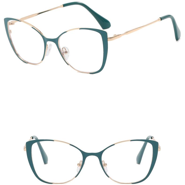 Женские треугольные металлические очки, модная и персонализированная уличная фотография, вогнутая форма, маленькое лицо