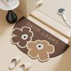 Bathroom Absorbent Floor Mat, Diatom Mud Cushion, Toilet Door Mat, Toilet Quick-drying and Dirt-resistant Customization
