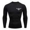 Компрессионная футболка с принтом Cross Wings для мужчин, спортивная футболка Christian, спортивные футболки, топы для тренировок в спортзале, бег, базовые слои, майка