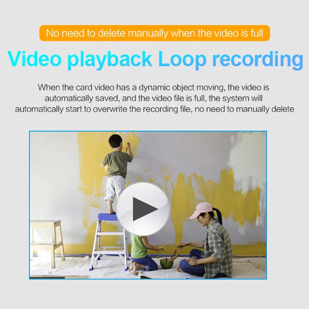 HD инфракрасная камера ночного видения Домашняя беспроводная камера Wi-Fi Мини-камера наблюдения