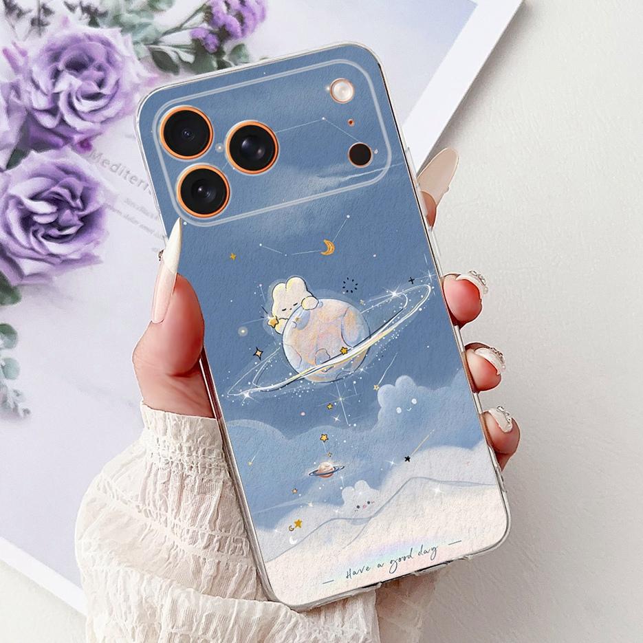 Для Apple iPhone 17 Pro Max Чехол iPhone17 Air Модный Расписной Чехол Мягкий Силиконовый Чехол Для iPhone 17 Air iPhone17 Pro Max Fundas