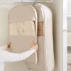 Space Saving Hanging Garment Bag with Self Compression Zipper Dust Cover Clothes Bag Garment Cover for Hanging Clothes